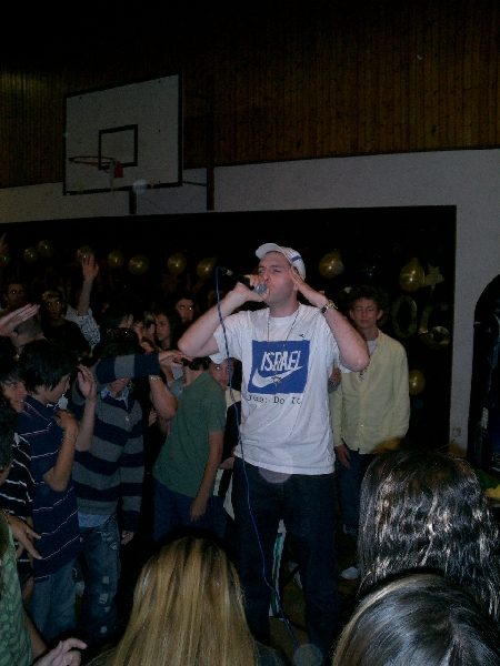 Performing at a youth camp