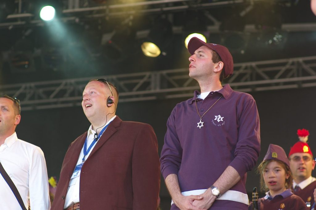 Backstage at Trafalgar Square, 2008