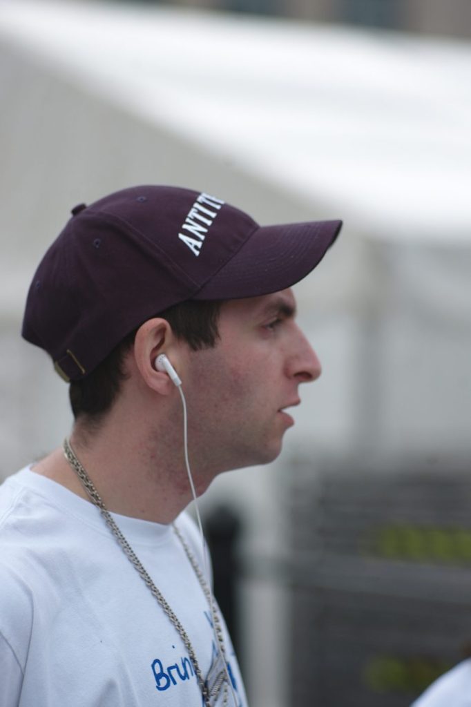 Backstage at Trafalgar Square, 2008