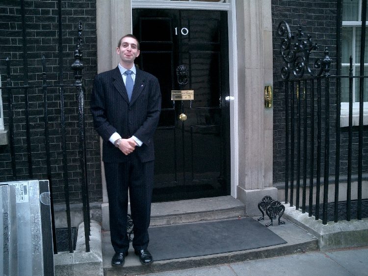 Publicity shot outside 10 Downing Street